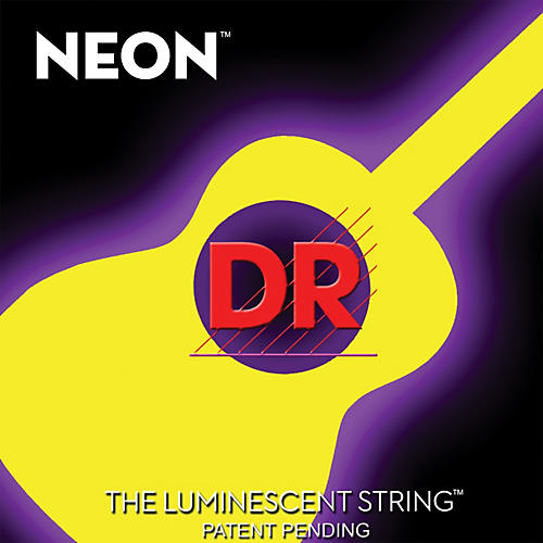NYA-12 NEON Hi-Def Phosphorescent Yellow Acoustic Strings Medium