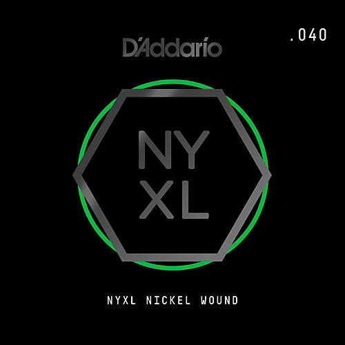 NYNW040 NYXL Nickel Wound Electric Guitar Single String, .040