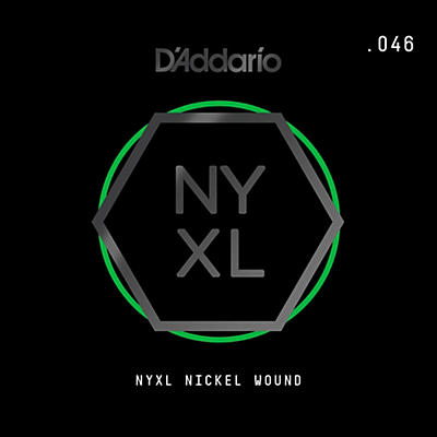 D'Addario NYNW046 NYXL Nickel Wound Electric Guitar Single String, .046