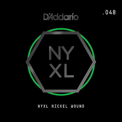 NYNW048 NYXL Nickel Wound Electric Guitar Single String, .048