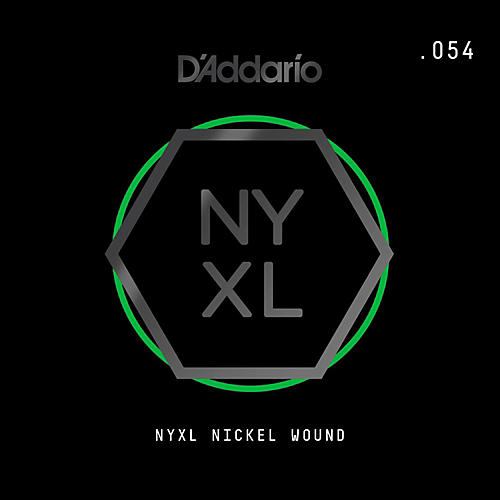 D'Addario NYNW054 NYXL Nickel Wound Electric Guitar Single String, .054