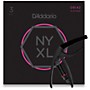 D'Addario NYXL0942 Super-Light 3-Pack Electric Guitar Strings and NS Reflex Capo Black
