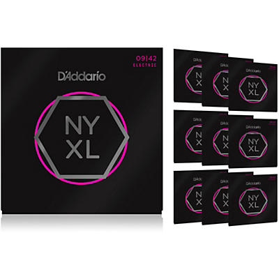 D'Addario NYXL0942 Super Light Electric Guitar Strings 10-Pack - (9-42)