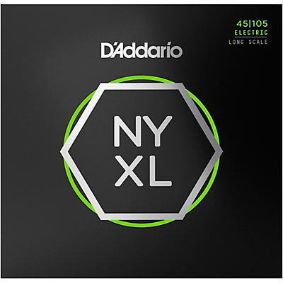 D'Addario NYXL45105 Light Top/Medium Bottom Long-Scale Bass Strings - (45-105)