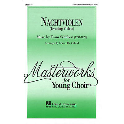 Hal Leonard Nachtviolen (Evening Violets) 2-Part any combination arranged by Sherri Porterfield