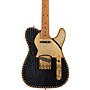 Paoletti Guitars Nancy Leather Top SS Electric Guitar Black