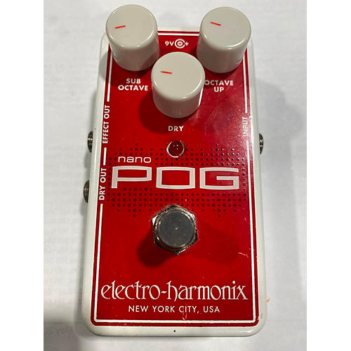 Electro-Harmonix Nano POG Polyphonic Octave Generator Effect Pedal |  Musician's Friend