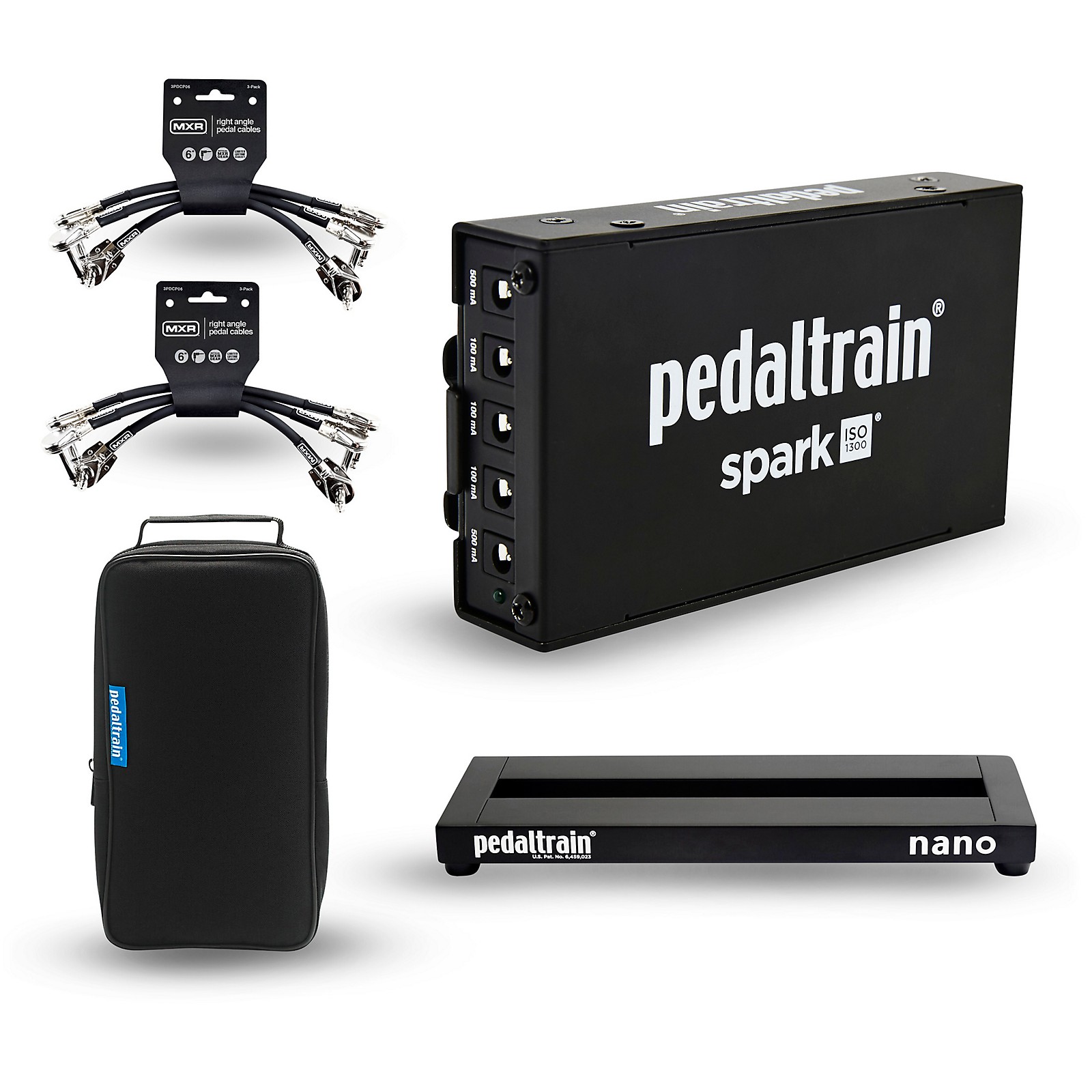 Pedaltrain Nano Pedalboard Bundle with Spark Power Supply, Cables and