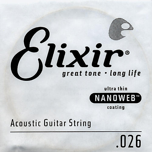 Nanoweb .026 Acoustic Guitar String 4-Pack Singles