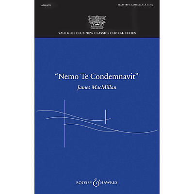 Boosey and Hawkes Nemo te condemnavit SATB a cappella composed by James MacMillan