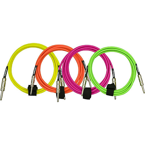 Neon Overbraid Instrument Cable