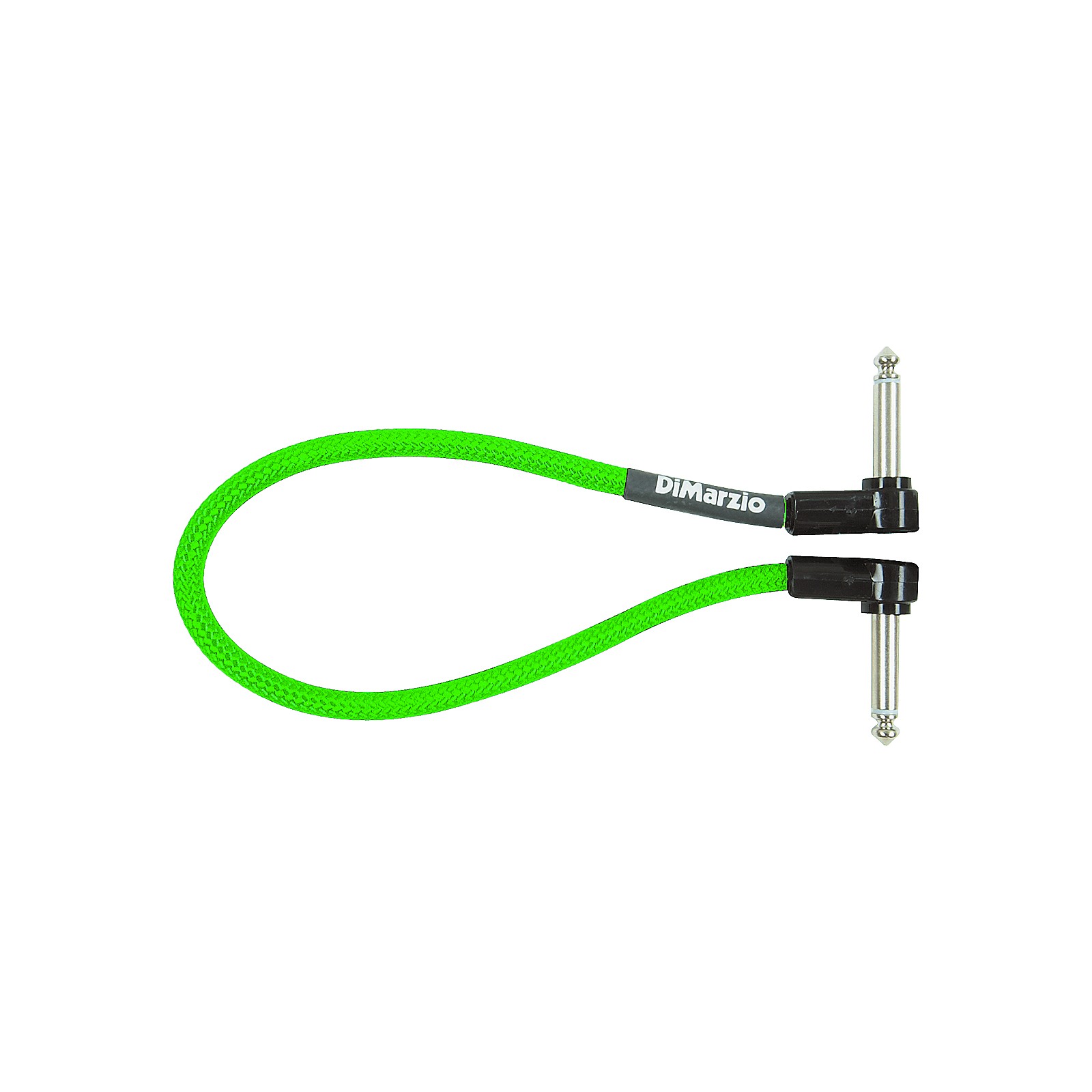 DiMarzio Neon Overbraid Jumper Cable Pedal Coupler Green 12 in