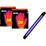 DR Strings Neon Phosphorescent Orange Medium 4 String Bass Strings with Free American DJ Super Black Light