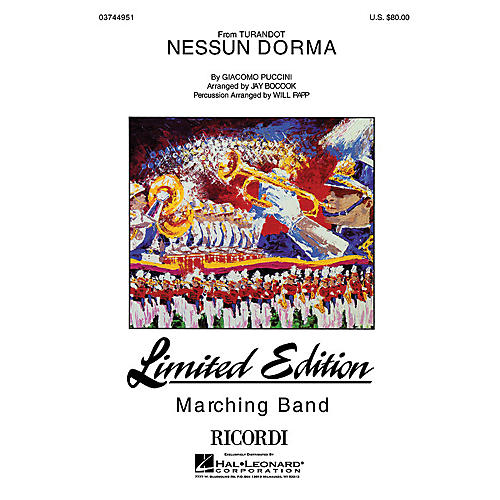 Hal Leonard Nessun Dorma Marching Band Level 4-5 Arranged by Jay Bocook