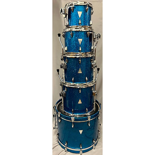 Orange County Drum & Percussion Newport Series Drum Kit Blue Sparkle