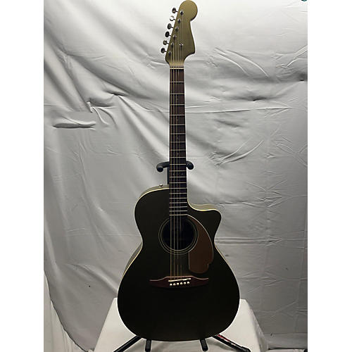 Fender Newporter Player Acoustic Electric Guitar Royal Olive