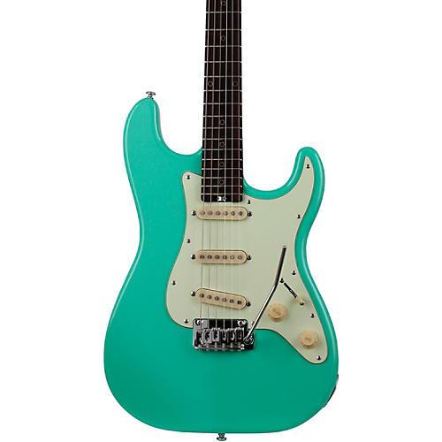 Schecter Guitar Research Nick Johnston Traditional Electric Guitar Condition 2 - Blemished Atomic Coral, Mint Green Pickguard 197881171445