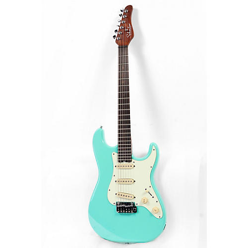 Schecter Guitar Research Nick Johnston Traditional Electric Guitar Condition 3 - Scratch and Dent Atomic Snow, Mint Green Pickguard 197881185350