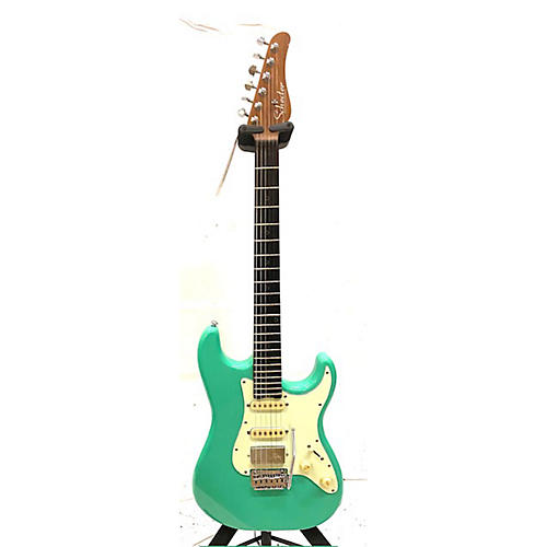 Schecter Guitar Research Nick Johnston Traditional HSS Solid Body Electric Guitar Atomic Green