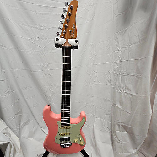 Schecter Guitar Research Nick Johnston Traditional HSS Solid Body Electric Guitar Atomic Coral