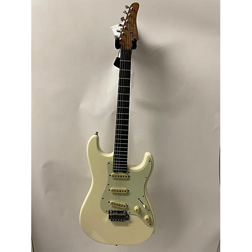 Schecter Guitar Research Nick Johnston Traditional SSS Solid Body Electric Guitar Vintage White