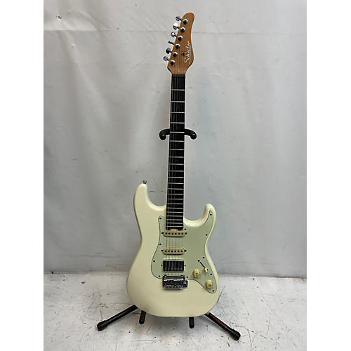 Schecter Guitar Research Nick Johnston Traditional Solid Body Electric Guitar Antique White