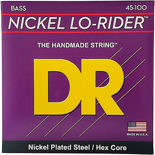 DR Strings Nickel Medium Light Lo-Riders 4-String Bass Strings