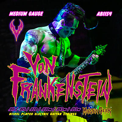 Von Frankenstein Monster Gear Nickel-Plated Electric Guitar Strings -