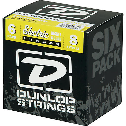 Nickel Plated Steel Electric Guitar Strings Extra Light 6-Pack
