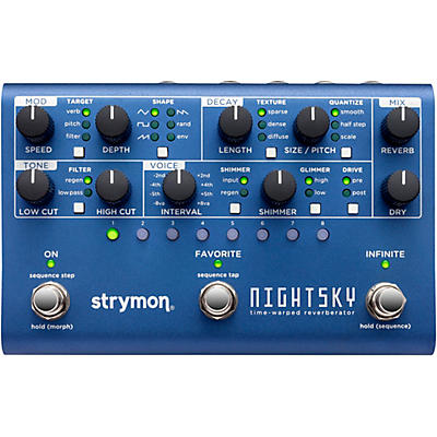 Strymon NightSky Time-Warped Reverberator Effects Pedal