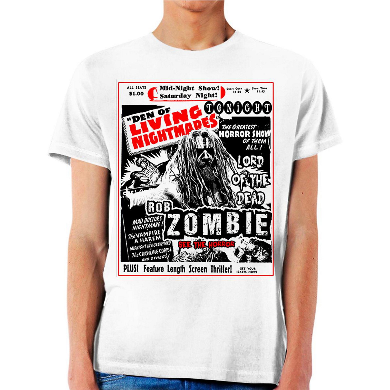 rob zombie band shirt