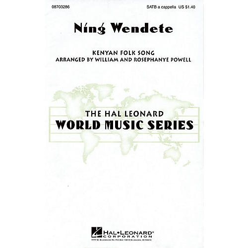 Hal Leonard Ning Wendete SATB DV A Cappella arranged by William Powell