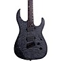 Legator Ninja 6 String Multi-Scale Super Shred Series Quilted Maple Electric Guitar Black