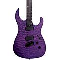 Legator Ninja 6 String Multi-Scale Super Shred Series Quilted Maple Electric Guitar PurplePurple