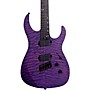 Legator Ninja 6 String Multi-Scale Super Shred Series Quilted Maple Electric Guitar Purple