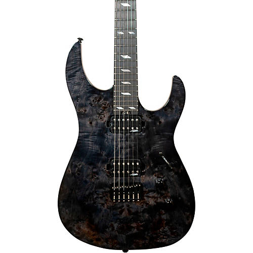 Legator Ninja 6 String Super Shred Series Electric Guitar Black Burl