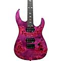 Legator Ninja 6 String Super Shred Series Electric Guitar Black BurlMagenta Burl