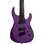 Legator Ninja 7 String Multi-Scale Super Shred Series Quilted Maple Electric Guitar Purple