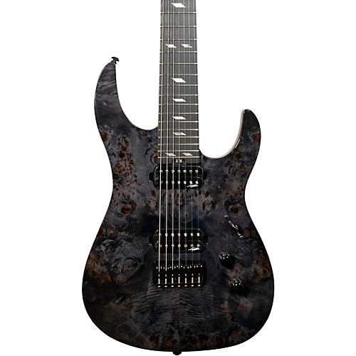 Legator Ninja 7 String Super Shred Series Electric Guitar Black Burl