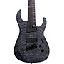 Legator Ninja 8 String Multi-Scale Super Shred Series Quilted Maple Electric Guitar Black