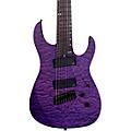 Legator Ninja 8 String Multi-Scale Super Shred Series Quilted Maple Electric Guitar PurplePurple