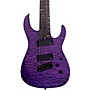 Legator Ninja 8 String Multi-Scale Super Shred Series Quilted Maple Electric Guitar Purple