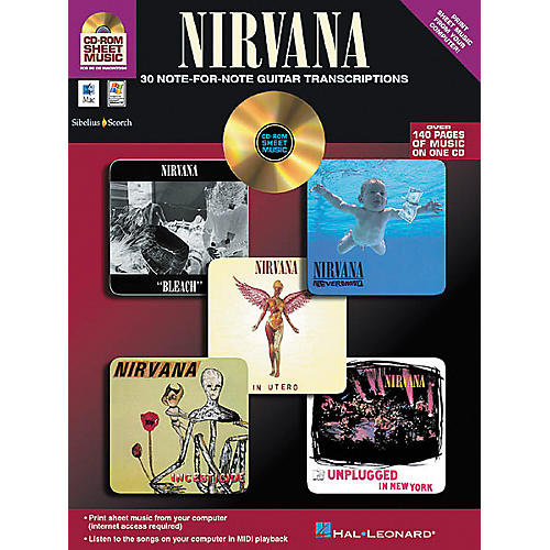 Nirvana - 30 Note-for-Note Guitar Transcriptions (CD-ROM)