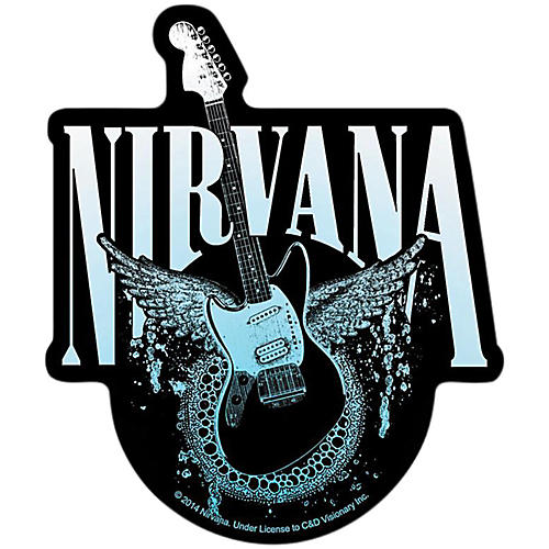 Nirvana Guitar with Eagle Sticker