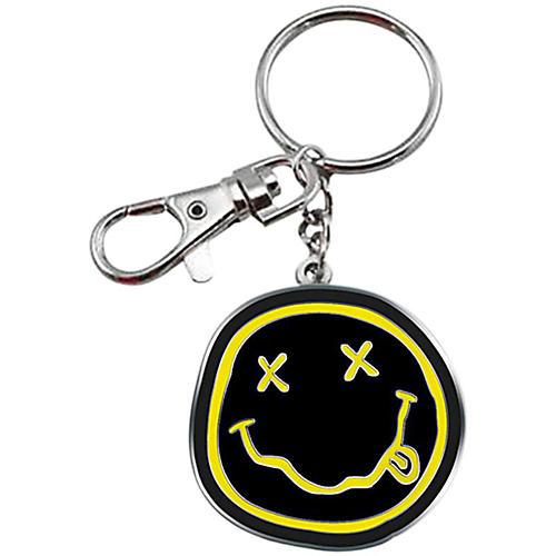 Nirvana Smiley-face Metal Keychain