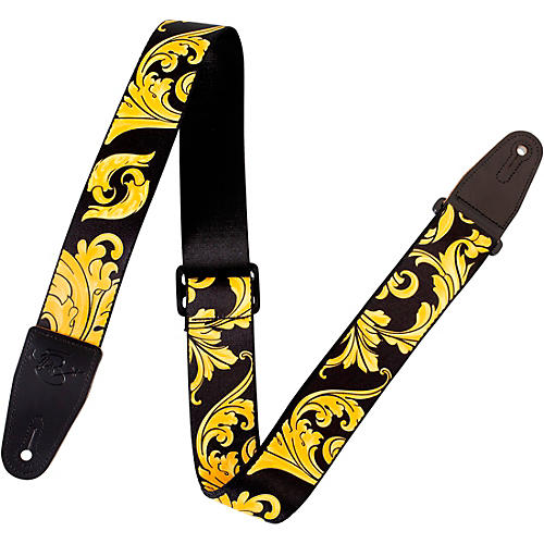 Levy's Nita Strauss Signature Polyester Guitar Strap Black/Gold