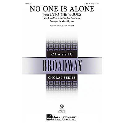 Hal Leonard No One Is Alone (from Into the Woods ) ShowTrax CD Arranged by Mark Brymer