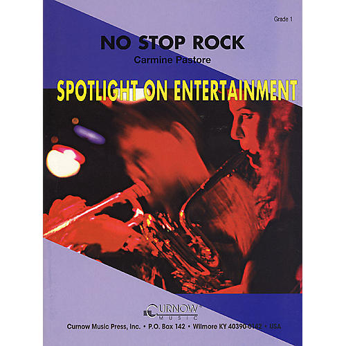 No Stop Rock (Grade 1 - Score Only) Concert Band Level 1 Composed by Carmine Pastore