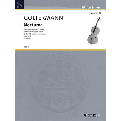Schott Nocturne in G Major, Op. 125, No. 1 (Violoncello and Piano) String Series Softcover