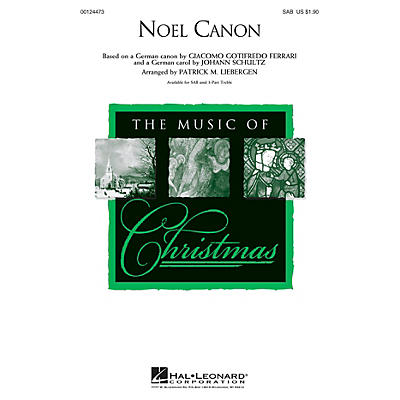 Hal Leonard Noel Canon 3 Part Treble Arranged by Patrick Liebergen